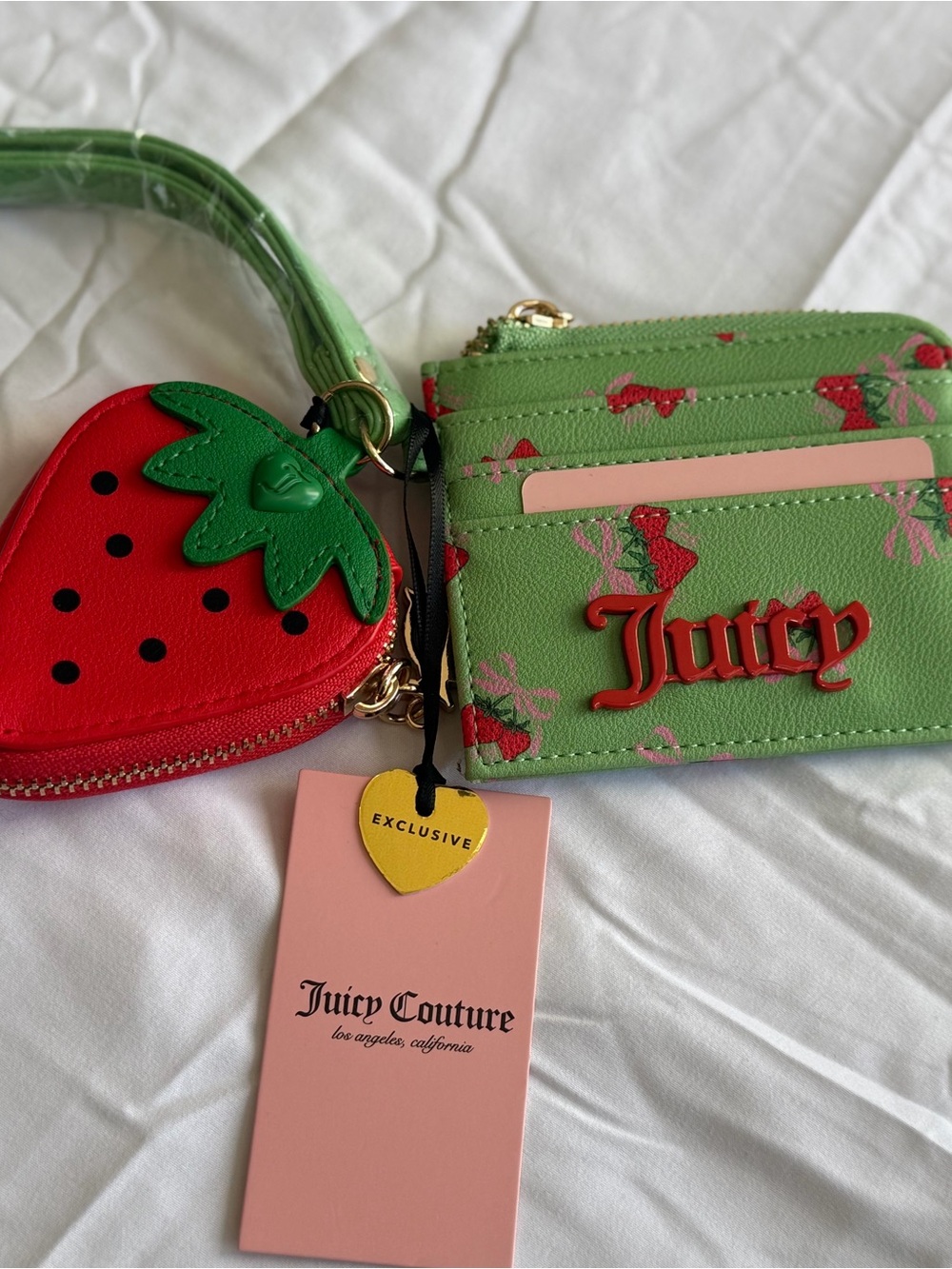 Juicy Couture Sweet Strawberry Wristlet, NWT